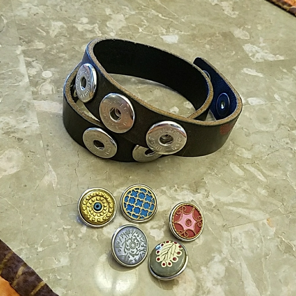 Noosa Amsterdam wrap bracelet with 5 chunks